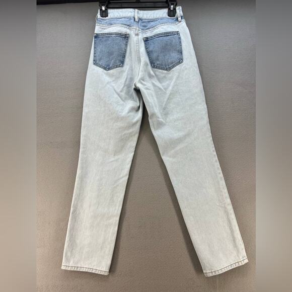 Pacsun Eco Hopper Patch Blue Mom High Rise Jeans Women’s Size 24 - Picture 8 of 15